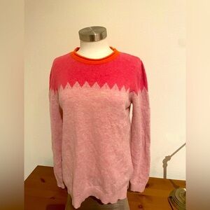 Clements Ribeiro Women’s Pink 80% Lambswool Sweater Size L